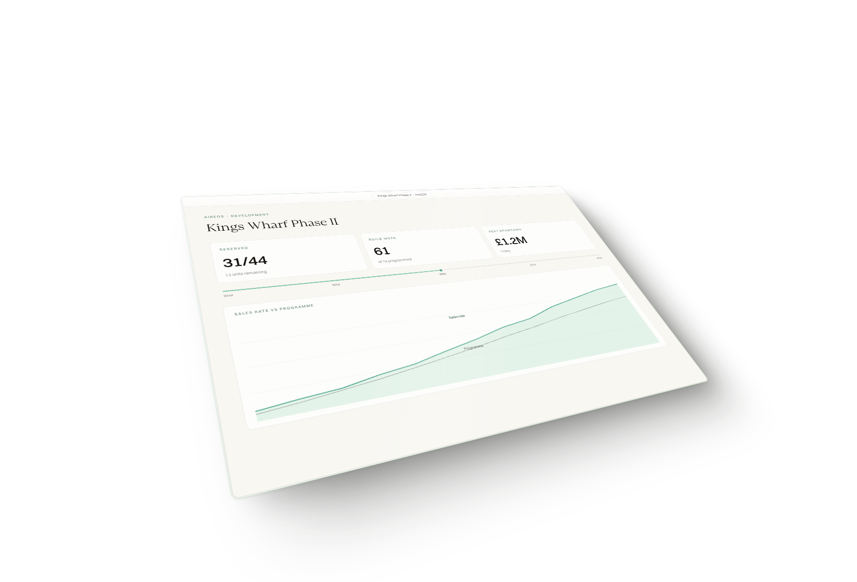 AIREOS development · tilt hero (transparent)